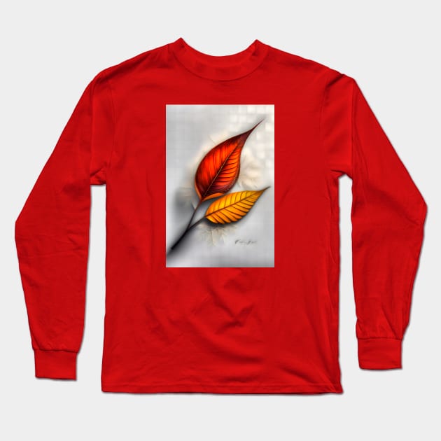 Abstract leaves design Long Sleeve T-Shirt by HANART